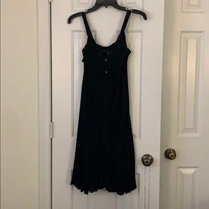 Black ruffle dress